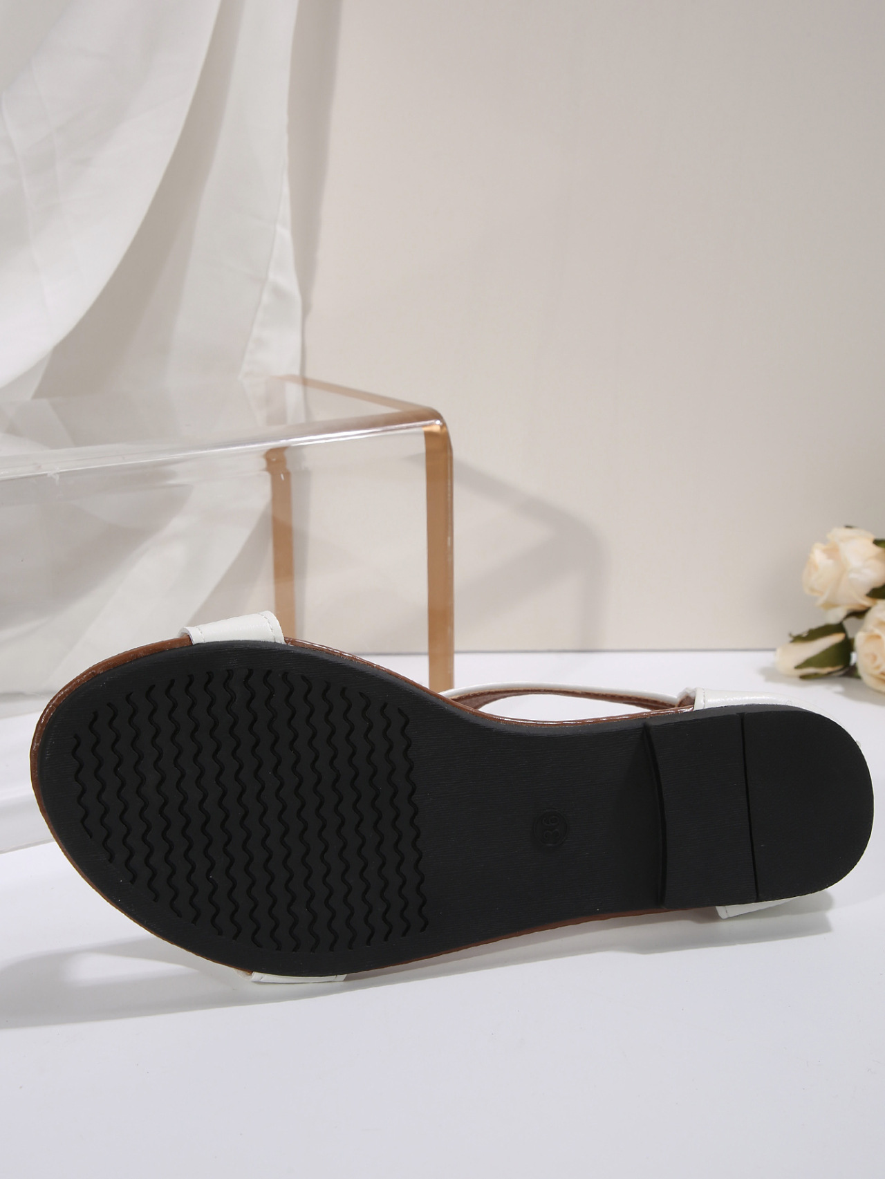 Women's Plus Size Roman Sandals New Style Flat Back Zipper European American Summer_vogvips.com