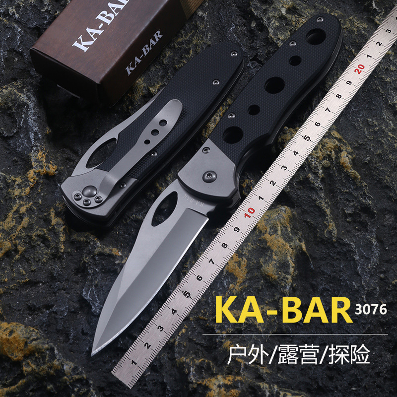 户外刀折叠刀户外野营便携式小刀G10柄不锈钢水果刀代发