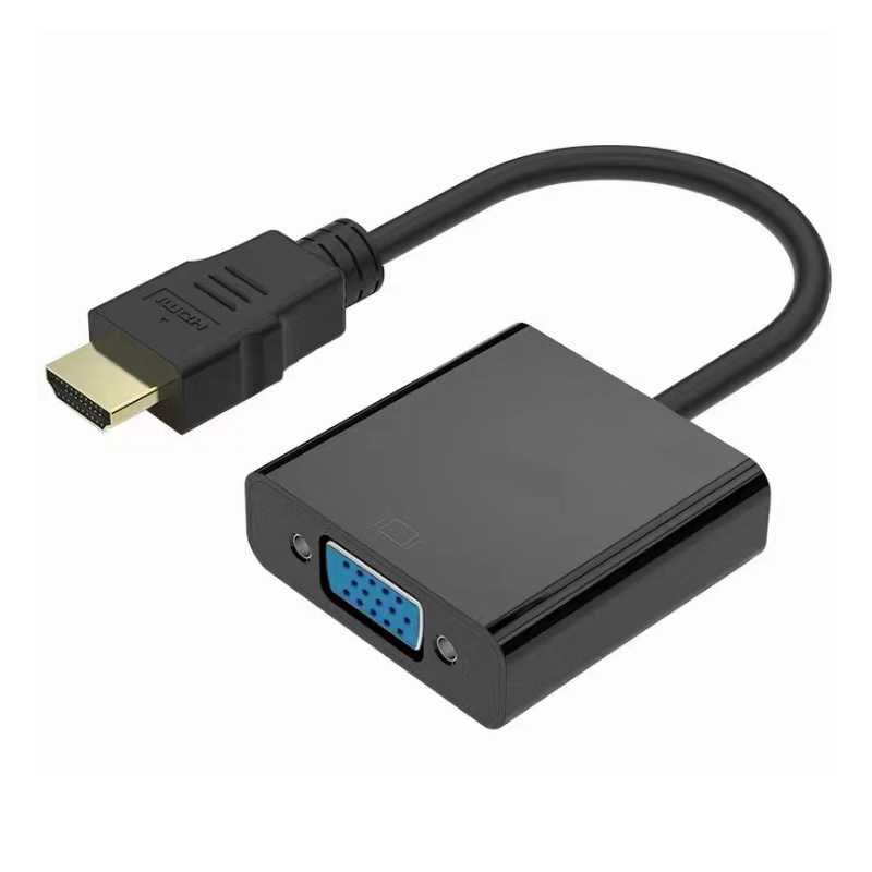 HDMI TO VGA高清转接线 1080P电脑显示器投影仪连接HDMI音视频线