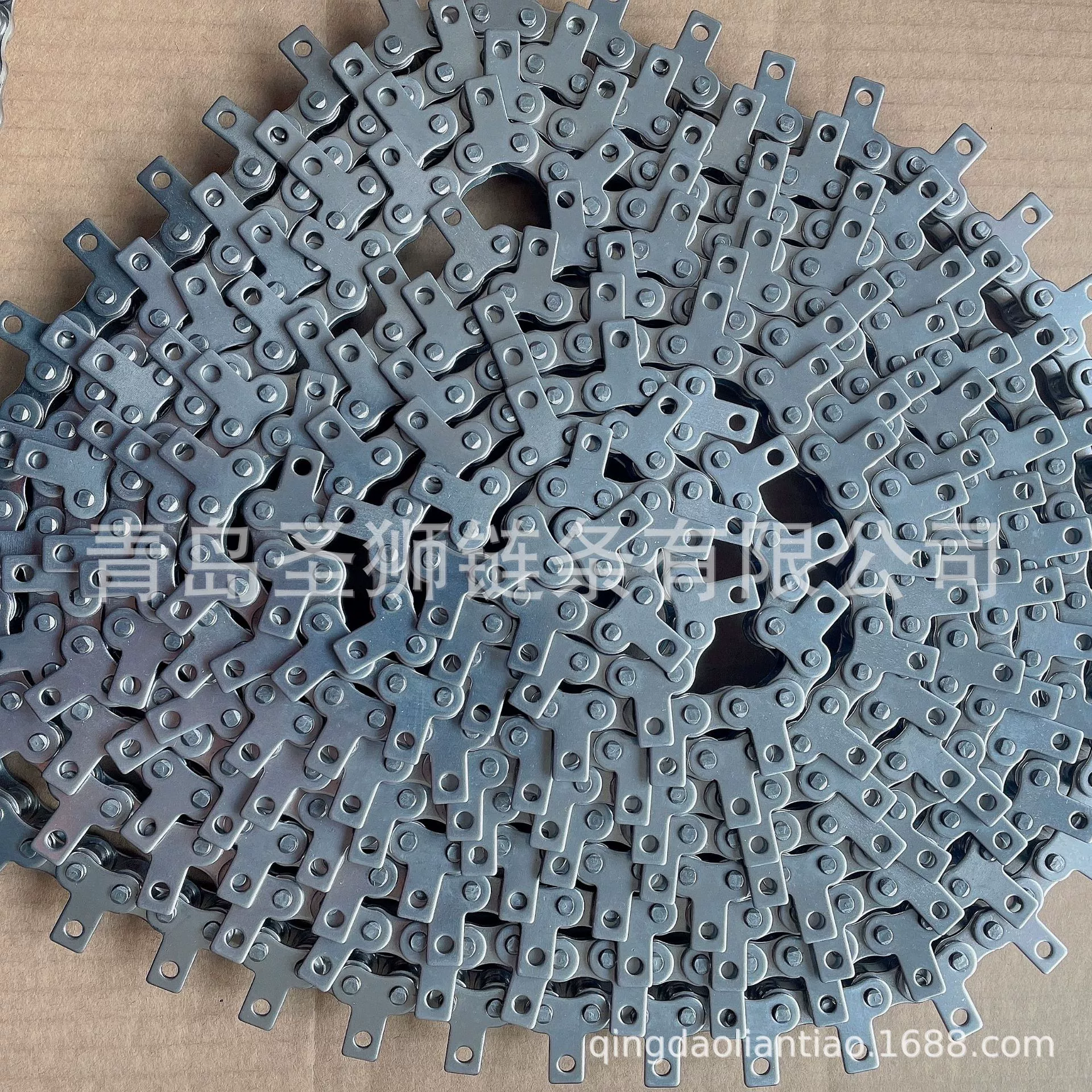 SUS304 нержавеющая сталь 06B08A08B10A12A16A20AB односторонняя Вертикальная пластина конвейерная цепь с цепью транспортера уха