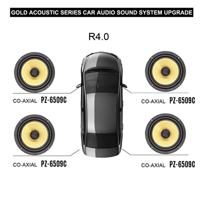 American PUZU Gold — Car speaker/subwoofer - r40-front-and-rear-door-coaxial
