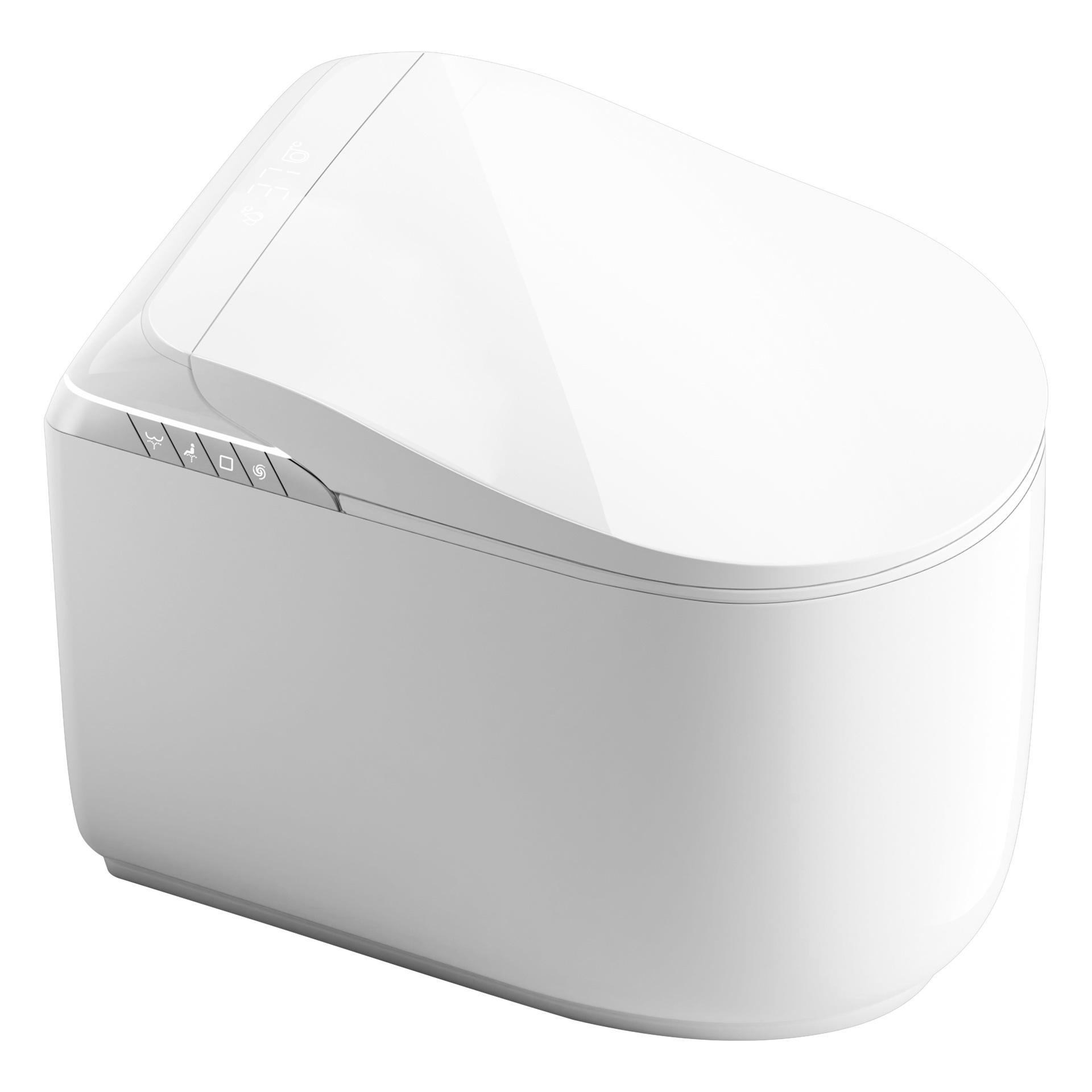 Inodoro inteligente ligero inducción de capacitancia sin labio ampliado asiento inodoro totalmente automático inteligente Chaozhou inodoro sanitario