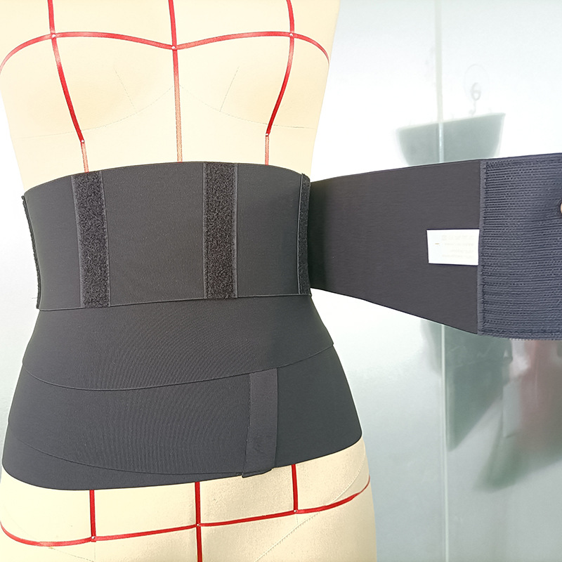 跨境直供均码运动健身弹力束腹带可调节松紧12.5收腰束缚带塑腰带