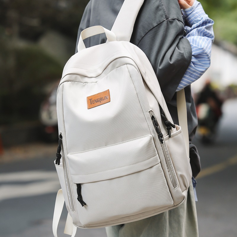 Mochila para estudiantes universitarios masculinos Mochila de cercanías de moda casual para estudiantes de secundaria para estudiantes de secundaria para estudiantes de secundaria Bolso de computadora Mochila escolar de gran capacidad