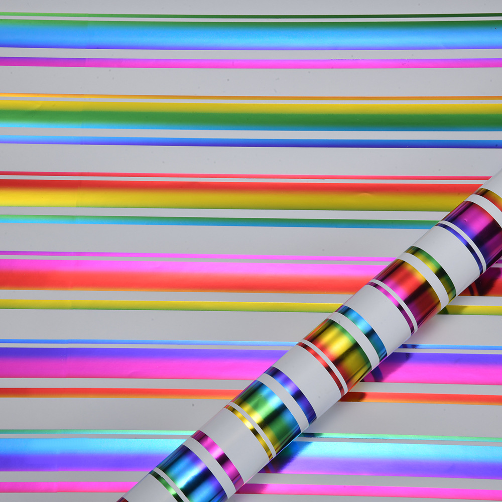 Venta caliente transfronteriza colorida serie dorado papel de regalo fiesta de cumpleaños papel de embalaje de vacaciones papel de embalaje de libro al por mayor
