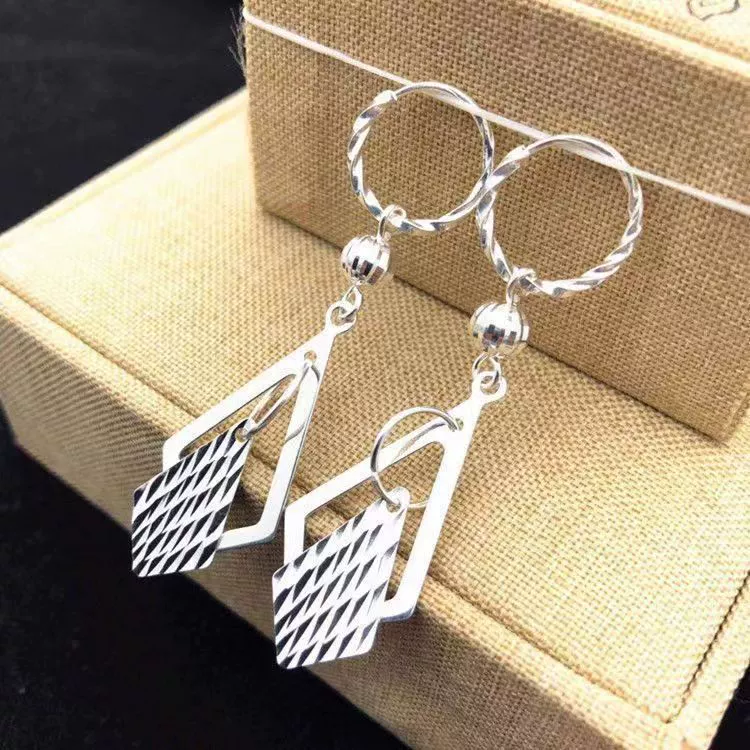 Посеребренные высококачественные серьги, супер сказочные элегантные длинные серьги для женщин, серьги в этническом стиле, оптовая продажа ювелирных изделий