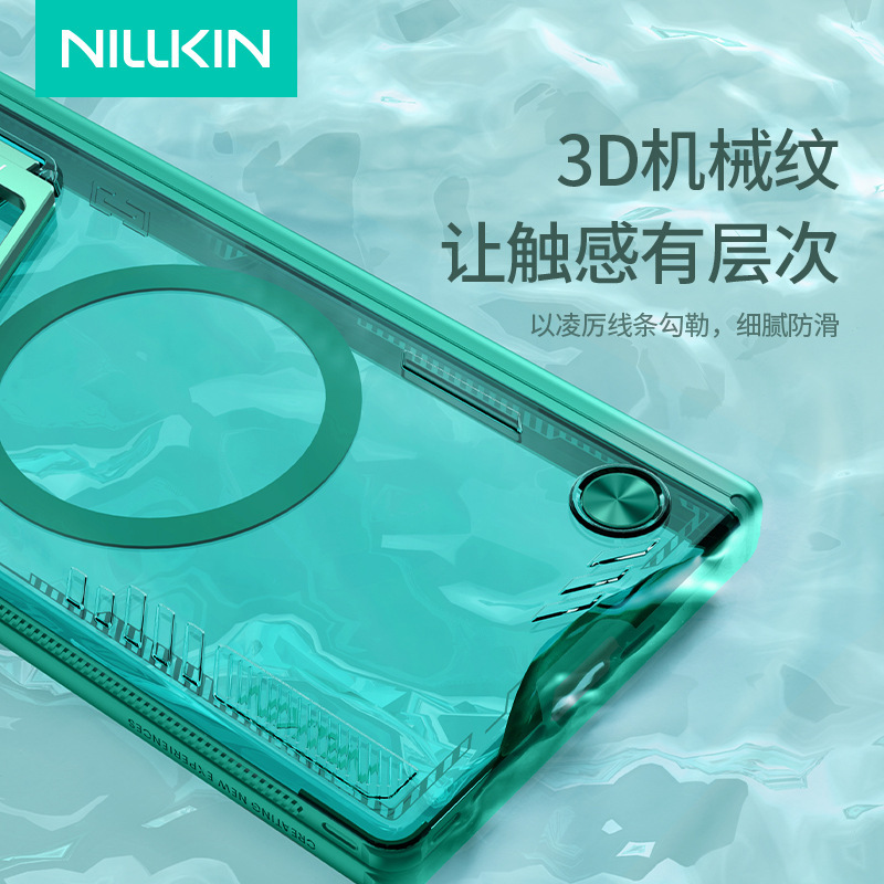 NILLKIN は Samsung Fold 7 5G 折りたたみ透明電話ケースレンズホルダーアイスブランコ折りたたみ磁気ケースに適しています|undefined
