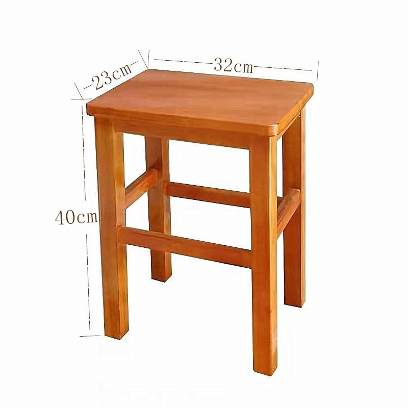 Fábrica directa taburetes cuadrados de madera sólida, taburetes caseros pequeños para adultos, taburetes bajos para niños, taburetes de cambio de zapatos, taburetes cuadrados de madera, taburetes de comedor image 27