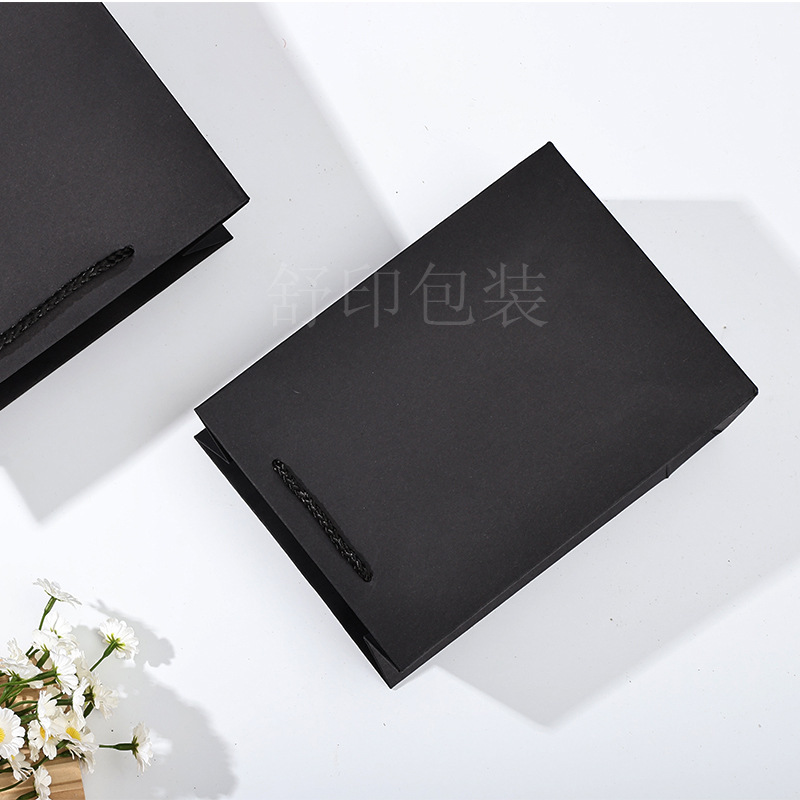 Bolsas de papel kraft engrosadas y ecológicas portátiles, pasteles de luna de té, regalos de alta gama, bolsas de embalaje, tarjetas blancas, venta al por mayor transfronteriza