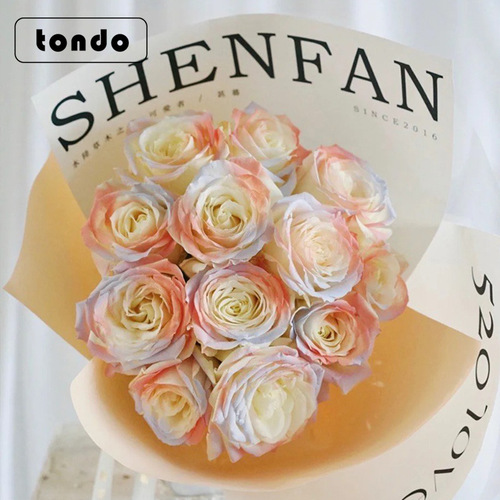 Huaerle Flower Spray Paint Black Plum Sauce Bouquet Toner Chinese Valentine's Day Bouquet Crushed Ice Blue Flower Spray Color