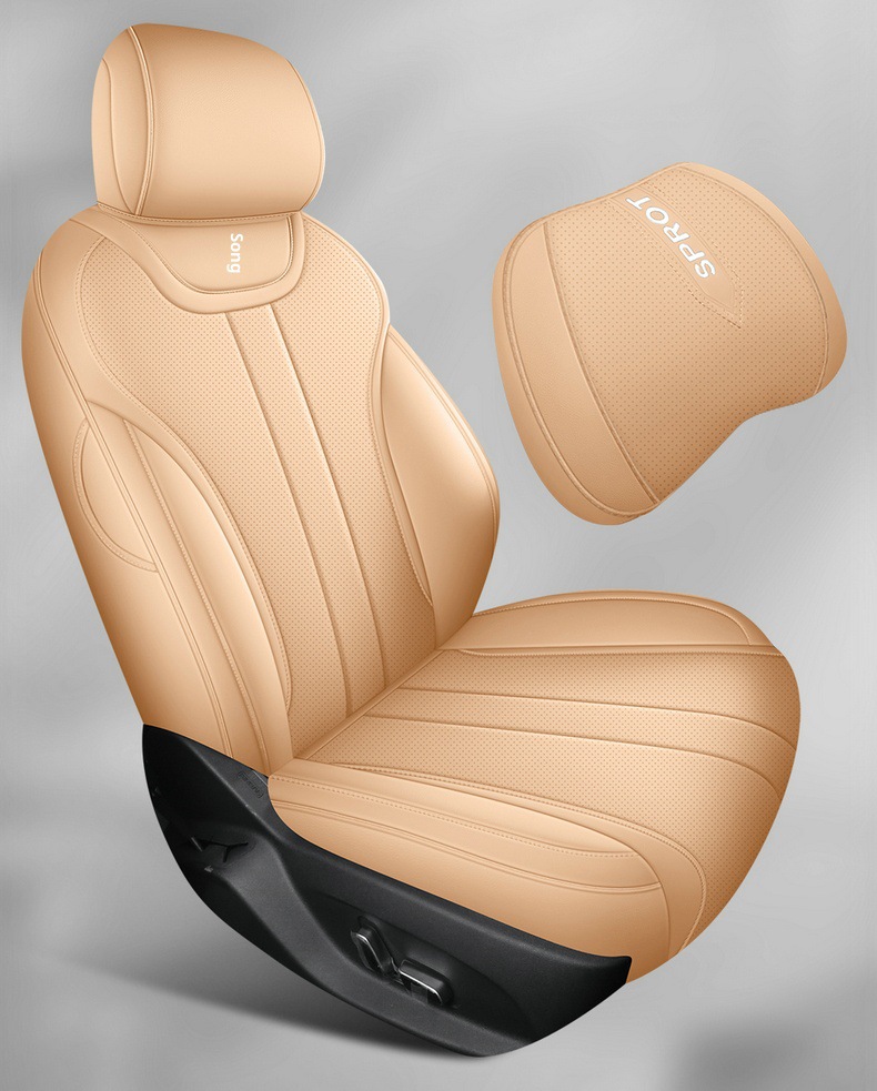 New Model Luxury Car Song Ldm-I Full Leather Car Seat Cushion, Four-Season Overseas Right-Hand Drive Seat Cover, Cross-Border Full-Cover Car Seat Cushion