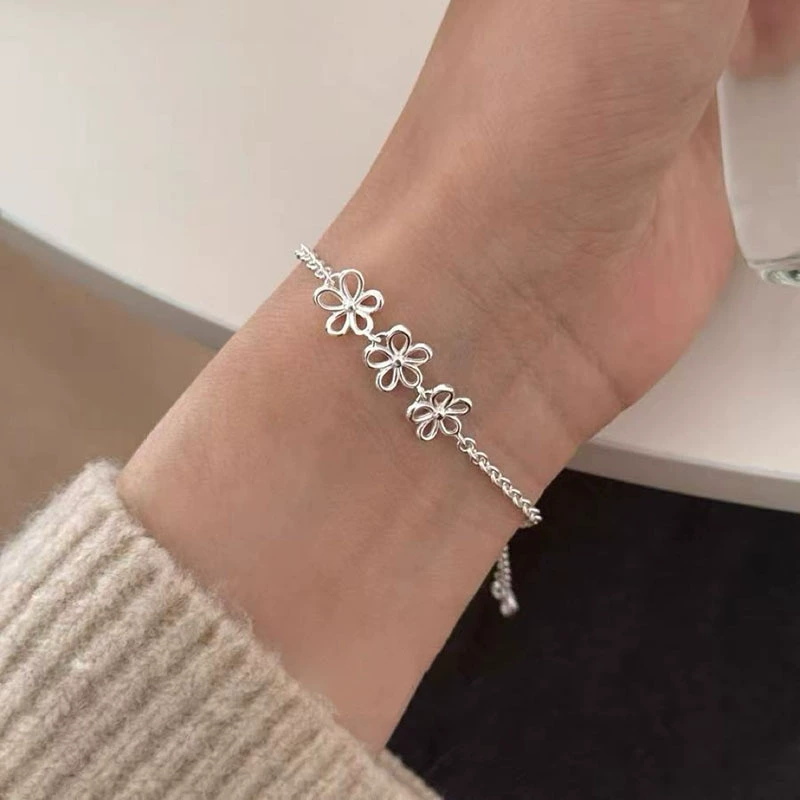 Round Zircon Bracelet Beads, 925 Silver Sample, Simple Elegant Charm (Multiple Codes)