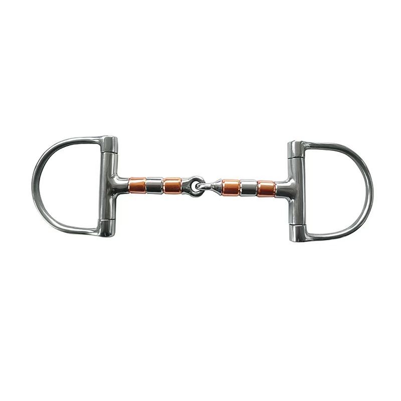 马术衔铁口衔不锈钢马嚼子D型马衔铁水勒衔铁配件马具用品