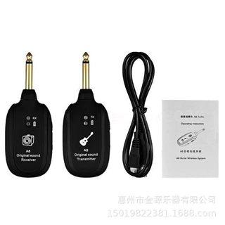 电箱吉他无线接收发射器A8吉他无线传输系统接收音频连接线电吹管