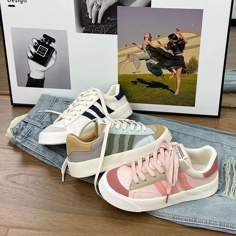 Women's sports shoes 2023 autumn casual women's shoes candy color live delivery foreign trade cross-border low-top shoes