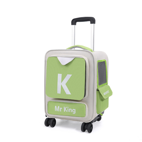 Manufacturer direct supply of cat bag, portable pet trolley case, cat suitcase, shoulder-length trolley pet bag