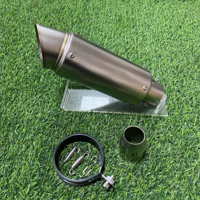 NINJA400 universal | Motorcycle exhaust pipe - 89-oblique-titanium-51mm