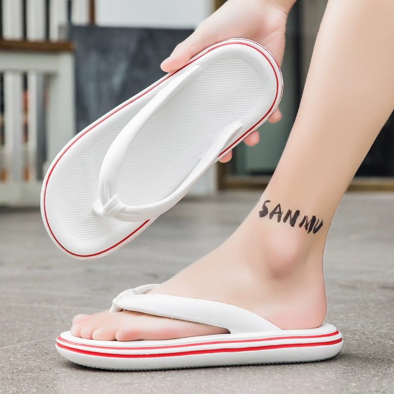 Летние новые Шлепанцы из ЭВА, Нескользящие тапочки на толстой подошве на ощупь, экскременты педалей для внешней одежды, пляжные сандалии двойного назначения, оптовая продажа от производителей
