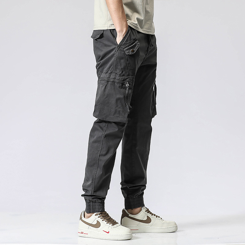 2022 New Summer Men's Casual Pants Trousers Cargo Pants Men's Cargo Pants Fashion Long Pants Trend