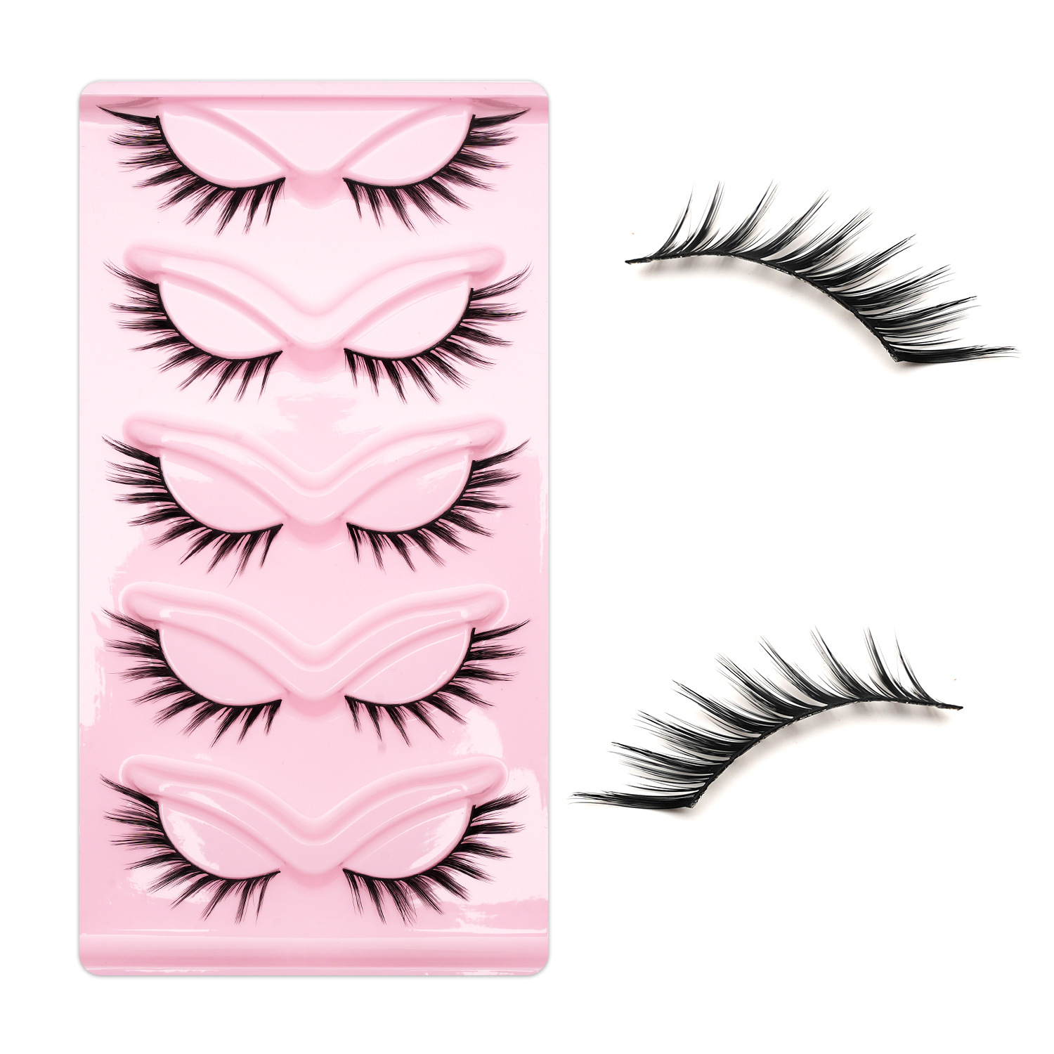 Europa y América ojo de gato zorro línea de ciegas falsas ciegas densas naturales una pieza de ojo negro ciegas al por mayor transfronterizas