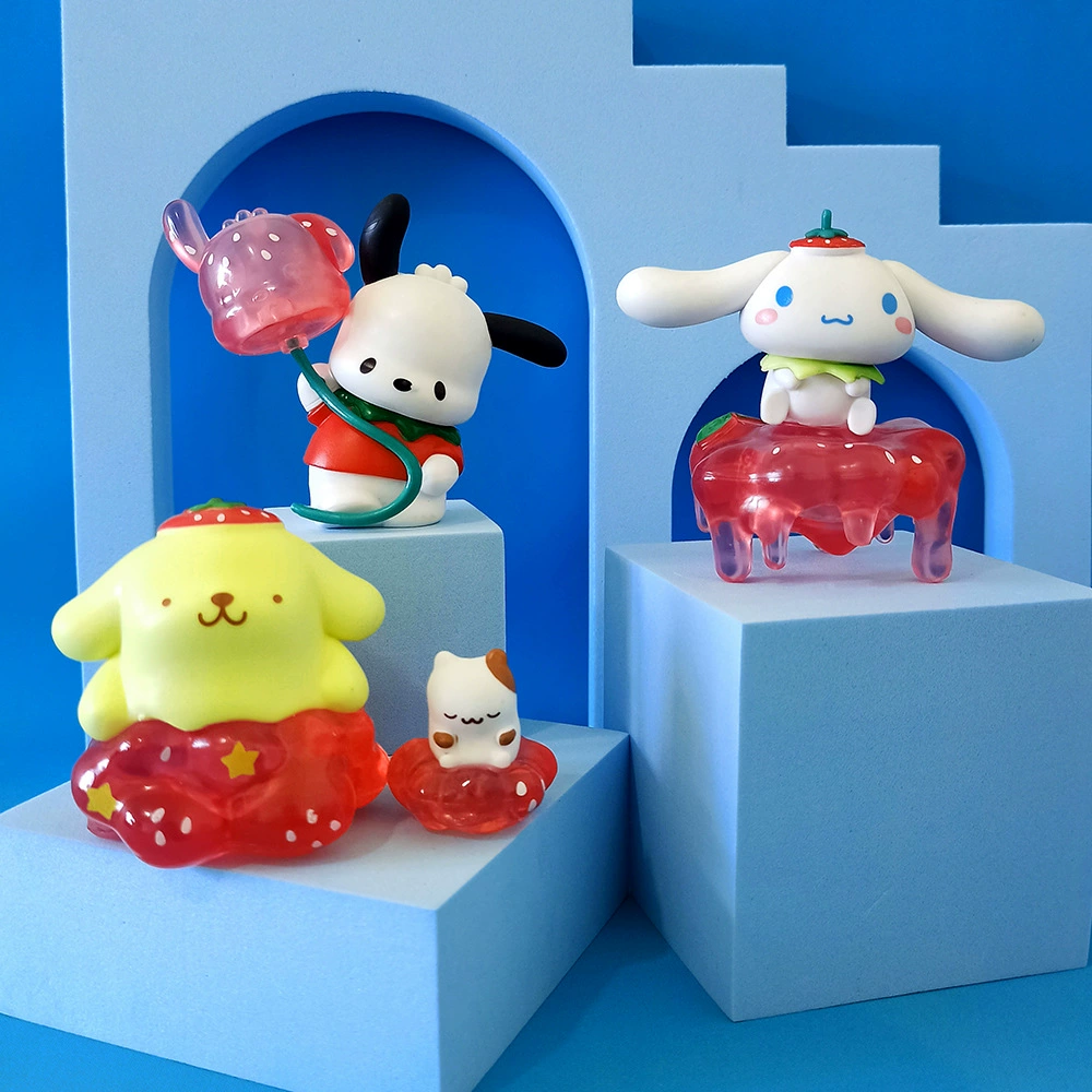 Sanrio, strawberry, table cute minifigure, Birthday gift