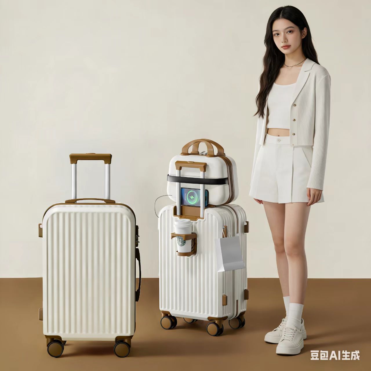 2025结实大容量学生子母箱女26寸多功能国潮20登机箱男新款万向轮