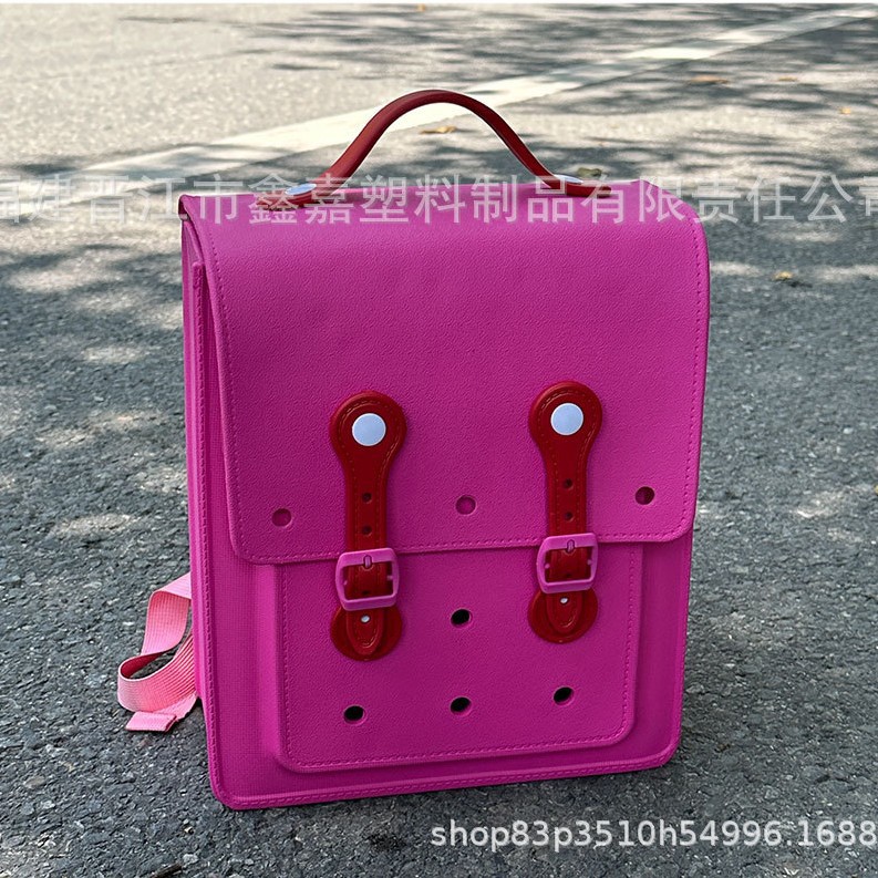 EVA书包韩系清新少女专属可爱撞色设计轻便减负大容量双肩包背包