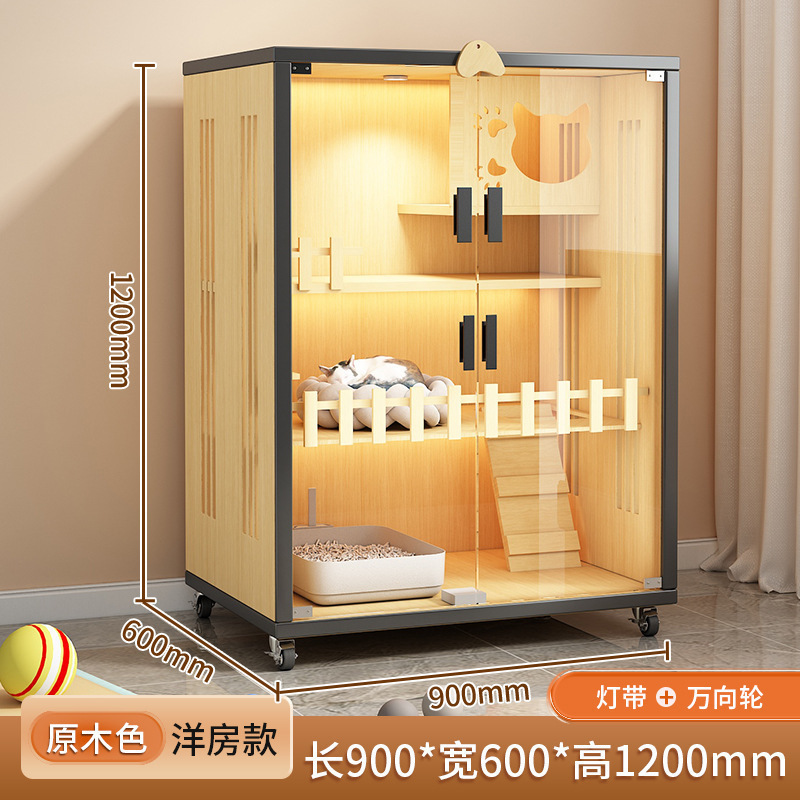 デュプレックスロフト多層猫ヴィラ猫ハウス猫キャビネット特大フリースペース高級家庭用屋内超大容量猫|undefined