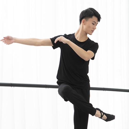 Dancer's Song Dance Practice Clothes Men's Modern Dance Exam Clothes Stage Performance Clothes Square Dance Modal Top