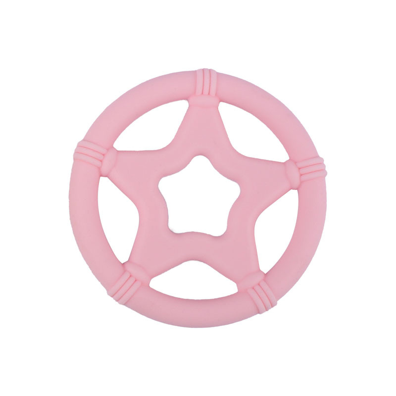 Nuevo bebé suministros de dibujos animados de silicona estrella teether dientes del bebé juguetes Amazon AliExpress