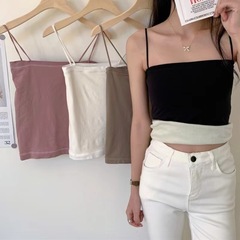 1806 Warm Fleece Thickened Strapless Underwear Vest Slimming Outer Wear Underwear Vest Top 