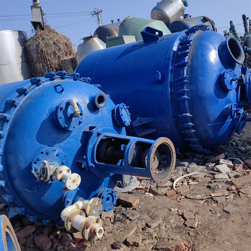 二手搪瓷反应釜  工业反应罐 立式搅拌反应设备