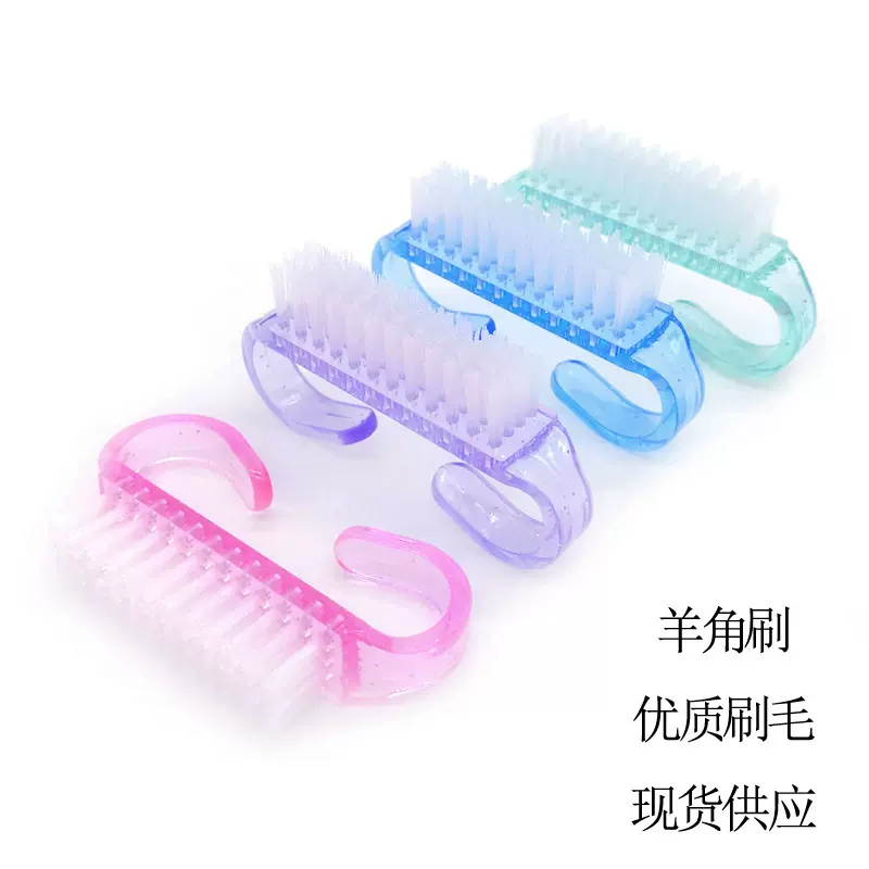 清洁粉尘美甲清洁牛角刷半透明清洁指甲羊角刷小号牛角刷做指甲刷