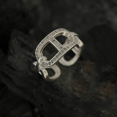 輕奢高級感豬鼻子開口戒指女韓國ins冷淡風網紅氣質個性簡約指環