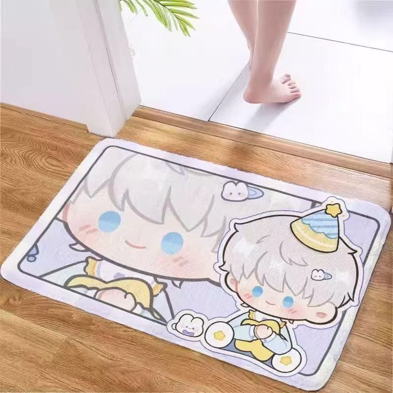 Tapis espace dessin animé en diatomite antidérapant absorbant_voghion.com