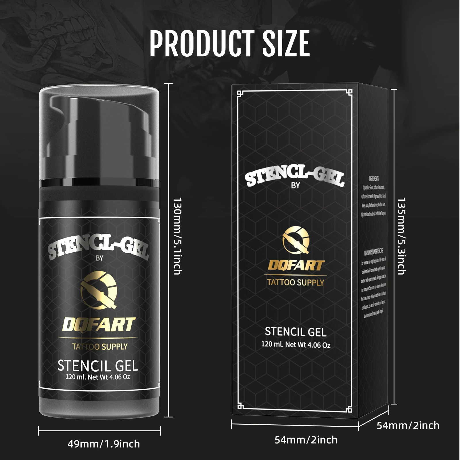 Gel, tattoo, (Cross-border trading), 120 ml, 4 oz