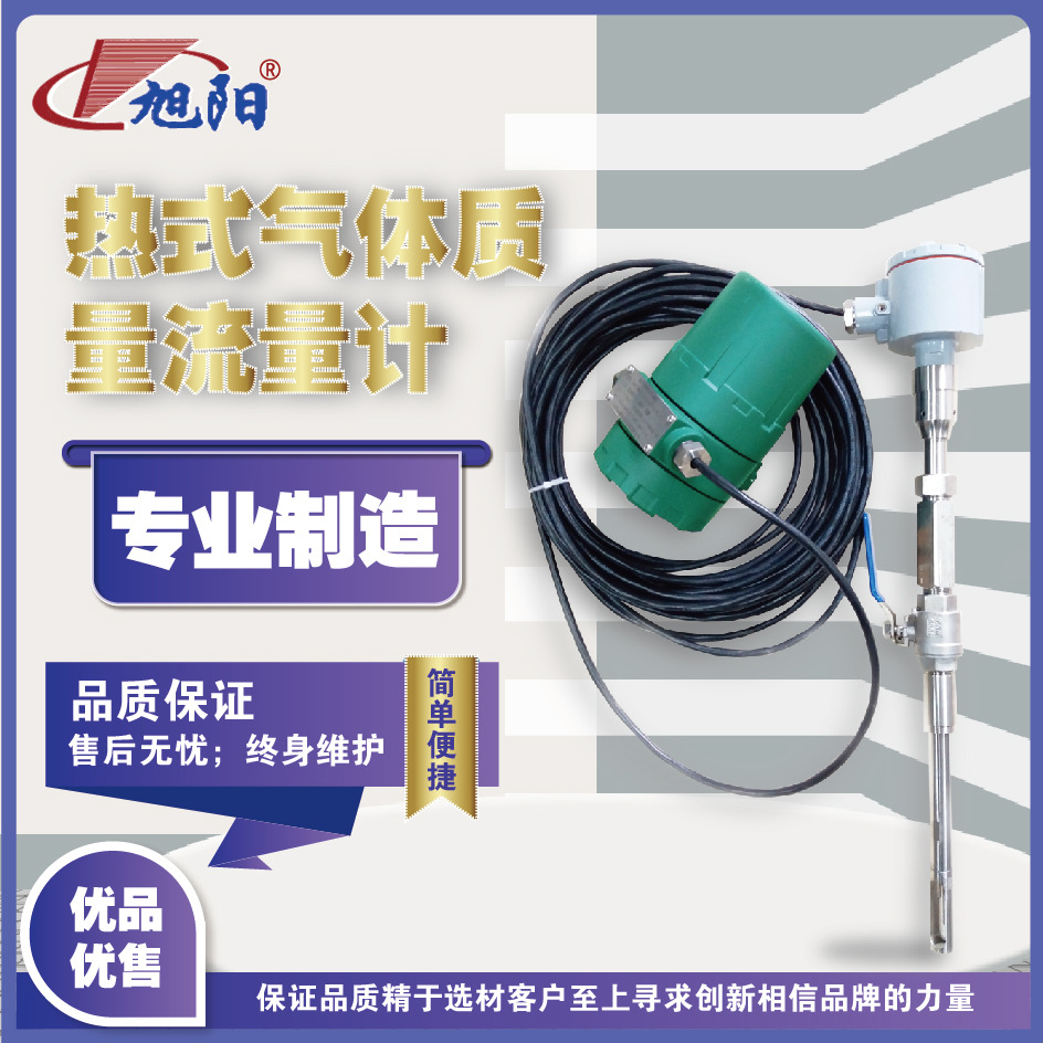 旭阳分体插入式气体流量计智能数显小流量厂家出货大流量