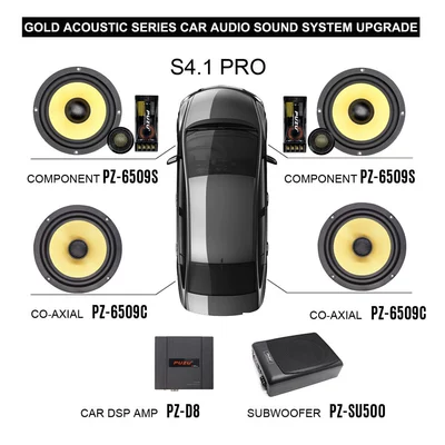 Car speaker/subwoofer — Audio Upgrade Program - s41pro-front-and-rear-door-subwoofer-dsp-d8