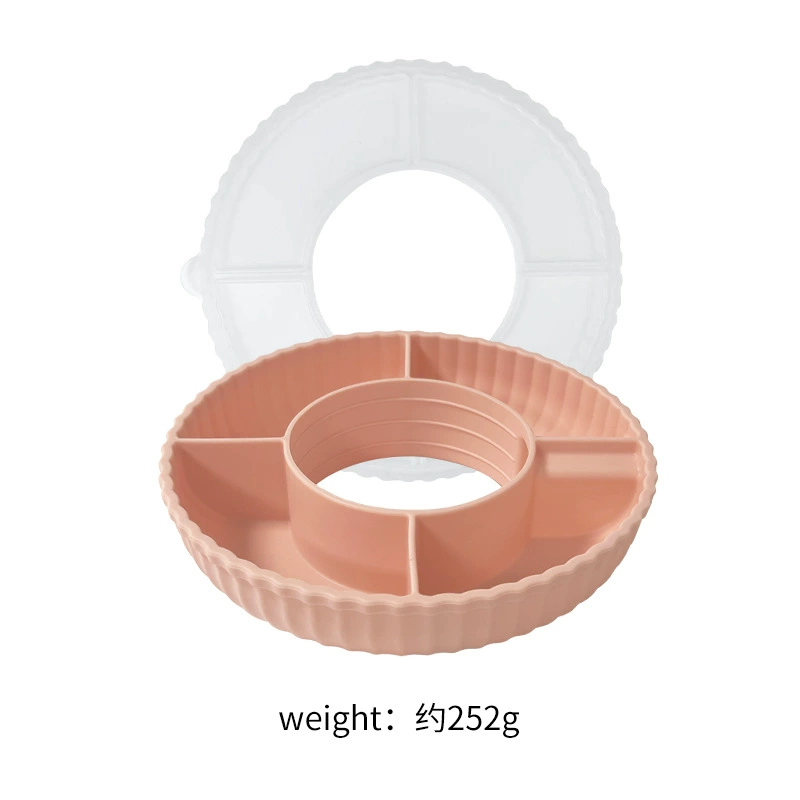 Snack Platter (Stanley cup compatible) 200×45 mm, 6-compartment, color variants, without lid