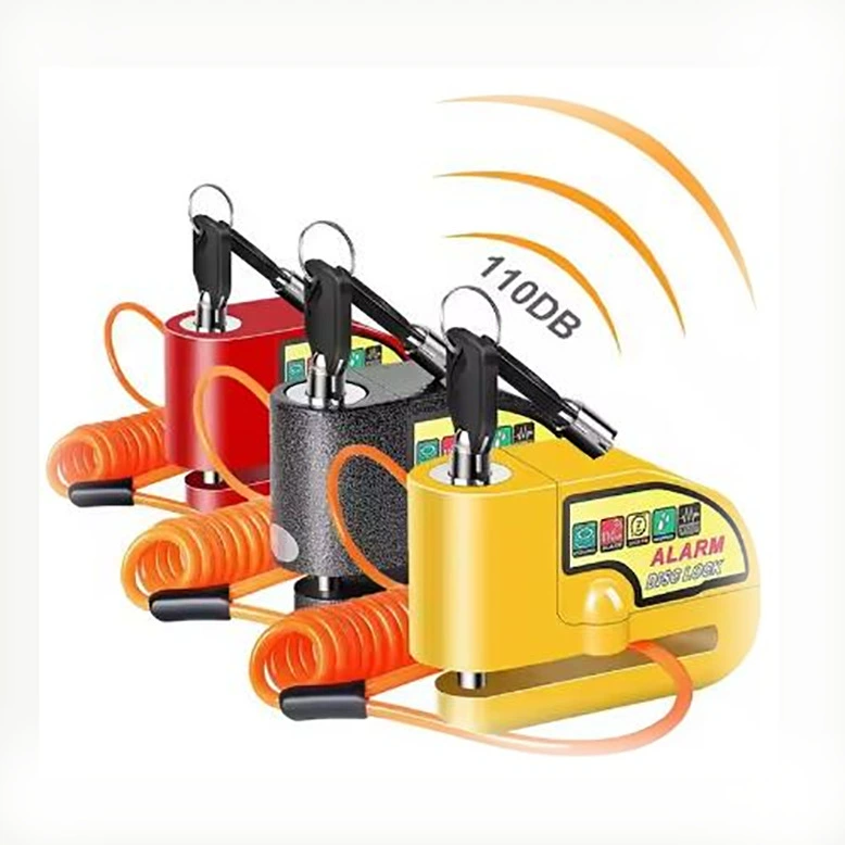 Мотоциклетный противоугонный замок, замок для электромобилей, противоугонное устройство, дисковый тормоз, тормозной диск, популярный товар для трансграничной электронной торговли мотоциклетной техникой, трос-сигнализатор