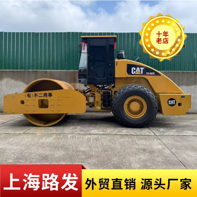 Usado Carter 683E 8 toneladas rodillo vibratorio de rueda de acero simple transferencia de bajo precio soporte de prueba de sitio