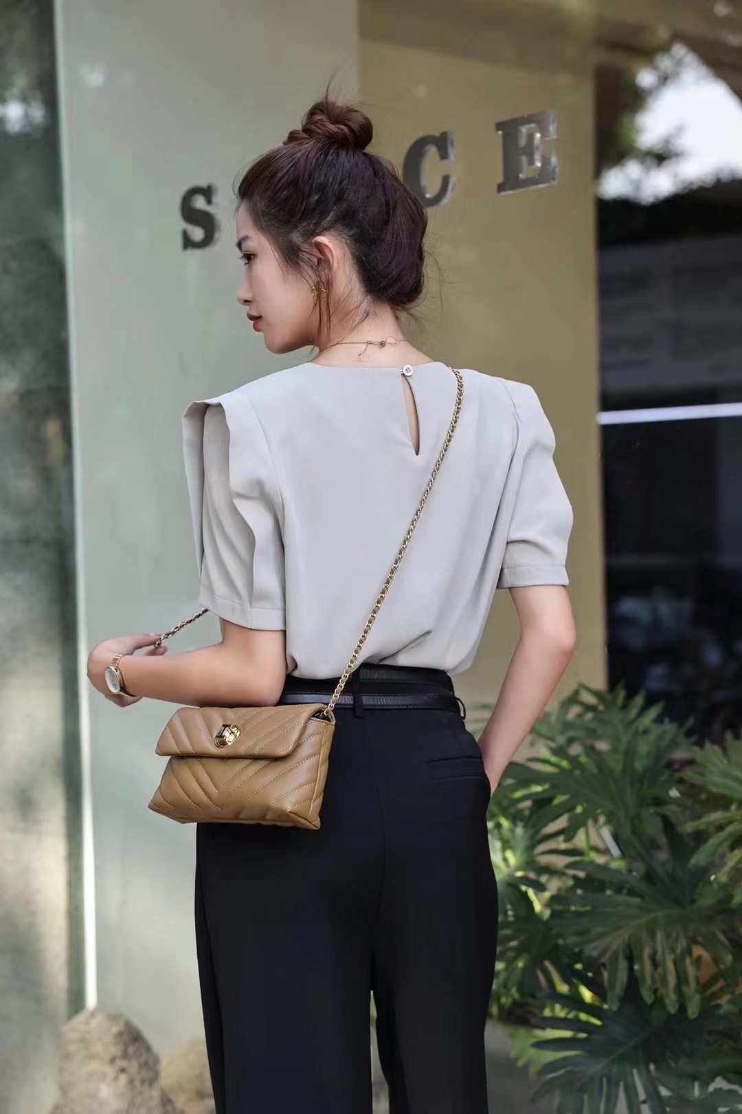 Bolso de las mujeres de cuero genuino mini estilo Chanel cadena de la bola de oro bolsa verano suave cuero de vaca elegante hombro crossbody MINI BOLSA