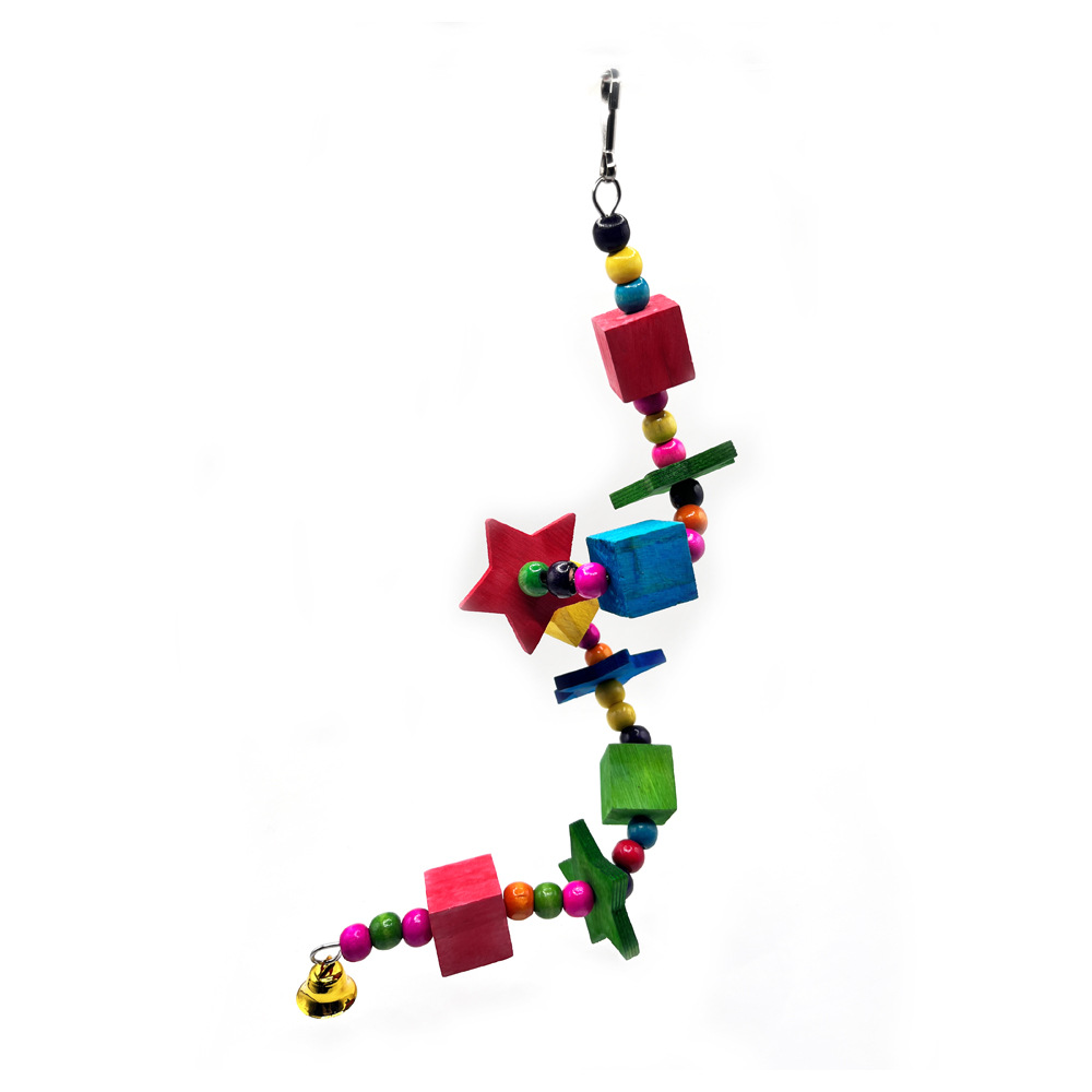 Juguetes de columpio de loro, juguetes de escalada giratorios de color de aves, perchas de aves, suministros de garras, accesorios de decoración de jaulas de pájaros