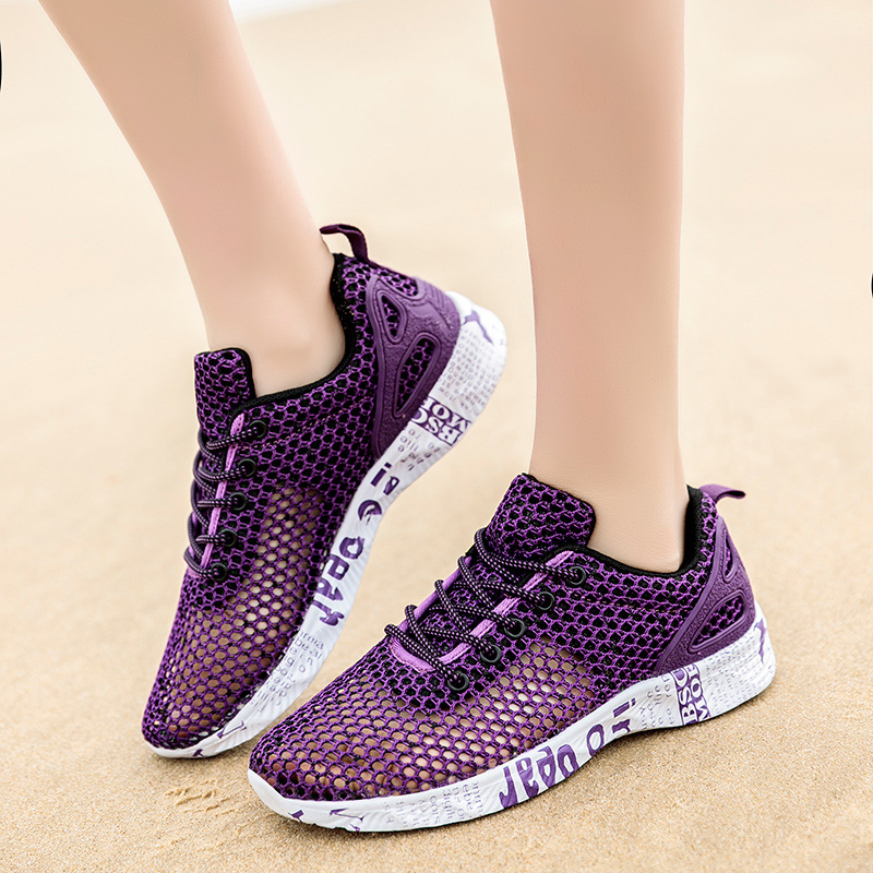 2023 primavera y verano transfronterizos nuevos zapatos de deporte casuales de tamaño grande hueco transpirable pareja zapatos de playa suaves antideslizantes image 3
