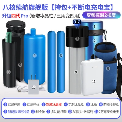 Insulin refrigerated box portable Soyuducular - eight-nuclear-endurance-flagship-including-satchel-charging-treasure-sea-blue