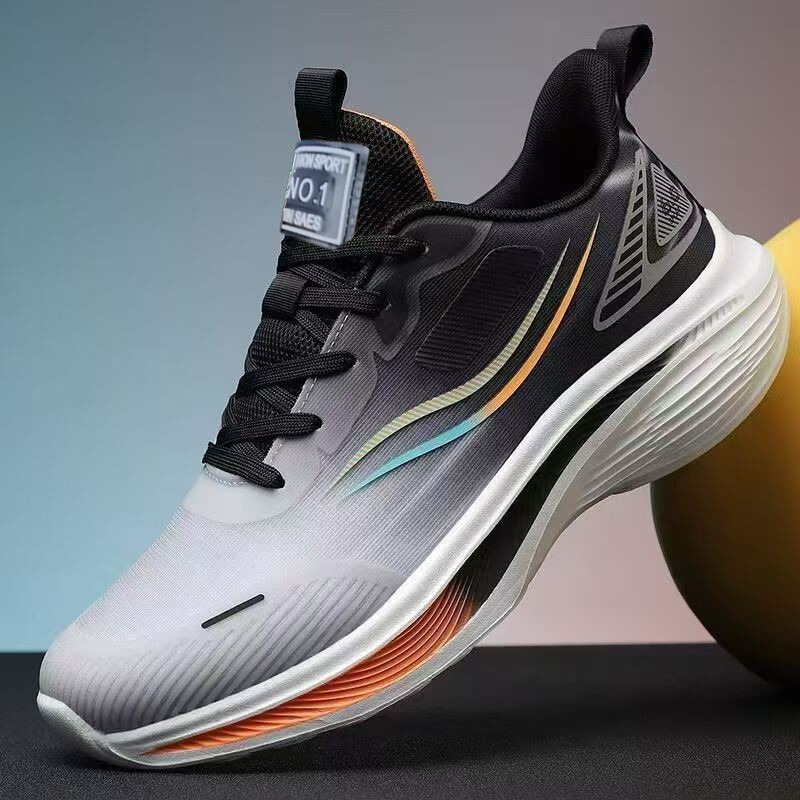 Spring Hot-Selling Men's Shoes 2026 New Model Mesh Breathable Sports Shoes Eva Cold-Adhesive Ultra-Light Soft-Soled Non-Slip Running Shoes