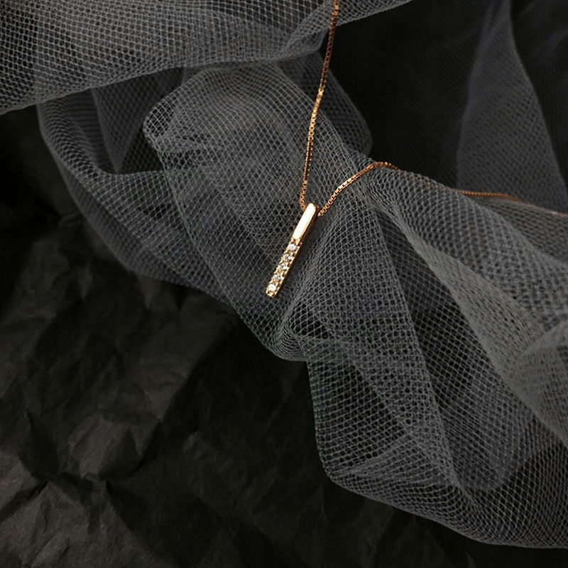 Geometresch Halskette Mat Strass Fir Dammen_voghion.com