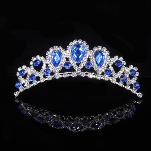 New style wedding hair accessories, rhinestone crown ornaments, colorful hair combs, comb ornaments factory wholesale direct supply 