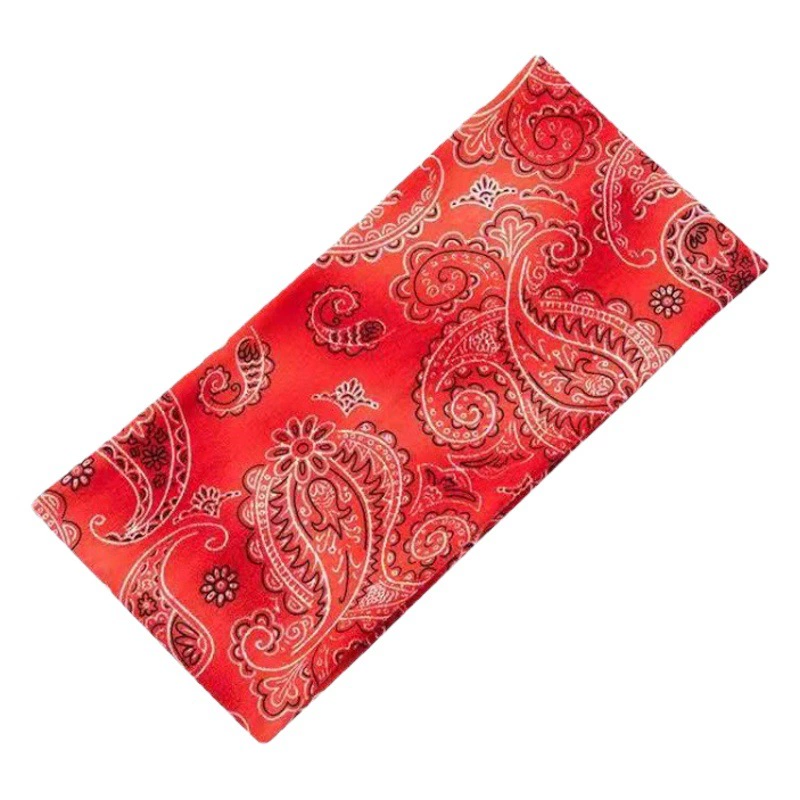 Йога Женская лента для волос 2024 Amazon лето новый трансграничный модный принт Йога спорт широкий пучок платок