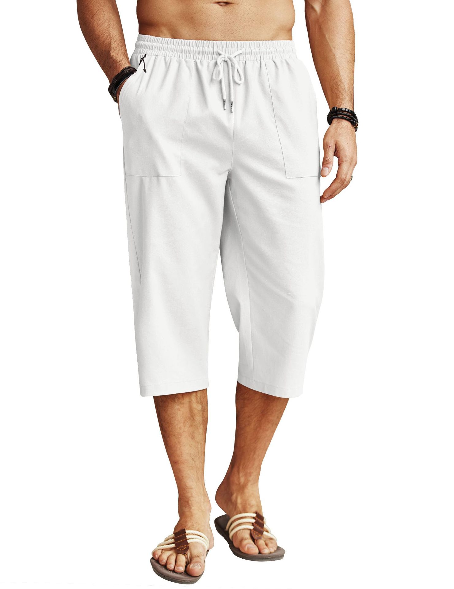 Herren Freizeithose Mit Kordelzug Für Strand Und Yoga_voghion.com